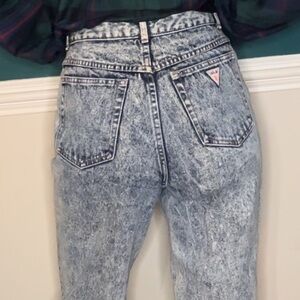 Vintage LAFLAF Acid Wash Blue Jeans button fly